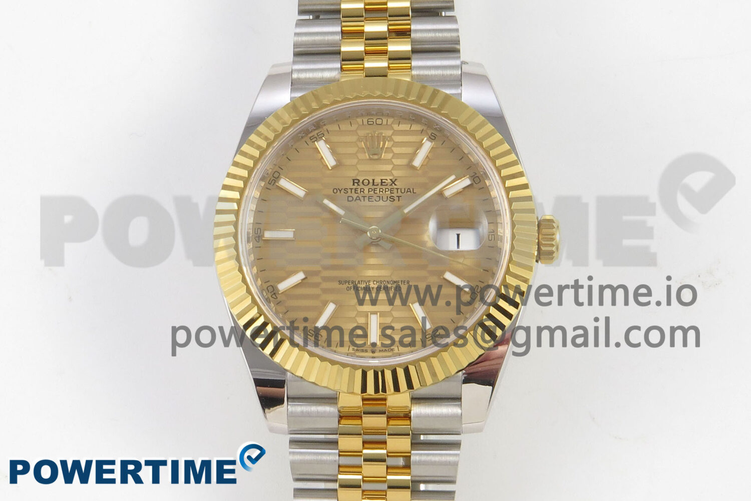 DateJust 41 126333 SS/YG ARF 1:1 Best Edition YG Texture Stick Dial on Jubilee Bracelet SH3235 (Weighted) - Image 1