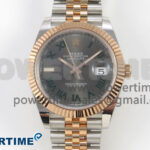 DateJust 41 126331 SS/RG ARF 1:1 Best Edition Gray Roman Dial on Jubilee Bracelet SH3235 (Weighted)