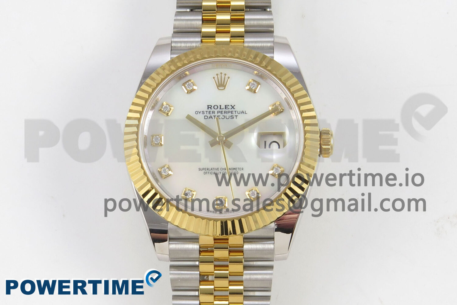 DateJust 41 126333 SS/YG ARF 1:1 Best Edition White MOP Diamonds Dial on Jubilee Bracelet SH3235 (Weighted) - Image 1