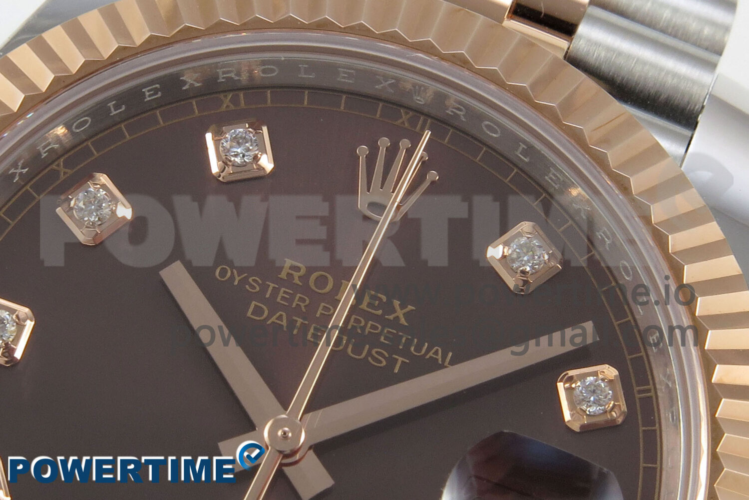 DateJust 41 126331 SS/RG ARF 1:1 Best Edition Brown Diaomonds Dial on Jubilee Bracelet SH3235 (Weighted) - Image 4