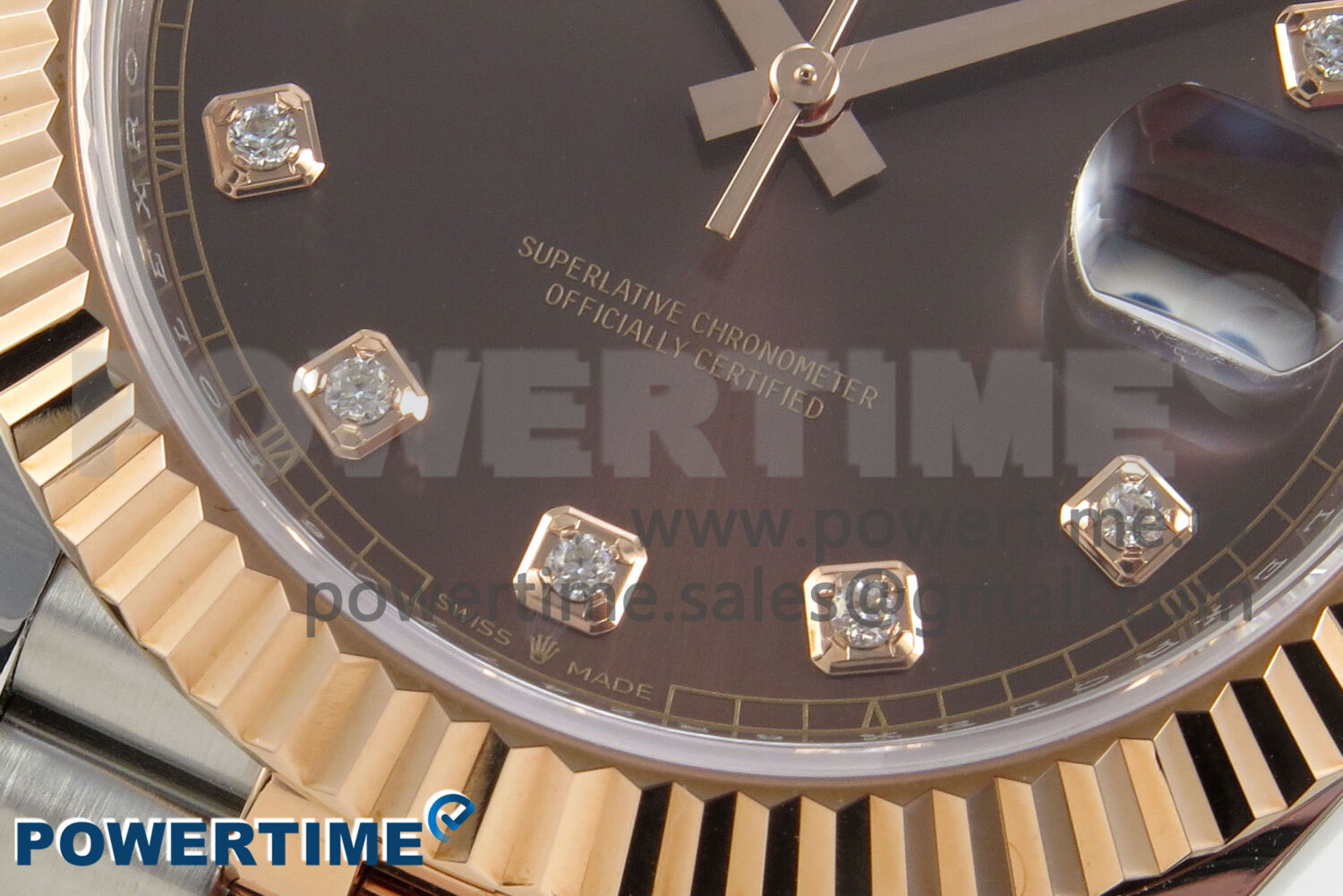 DateJust 41 126331 SS/RG ARF 1:1 Best Edition Brown Diaomonds Dial on Jubilee Bracelet SH3235 (Weighted) - Image 5