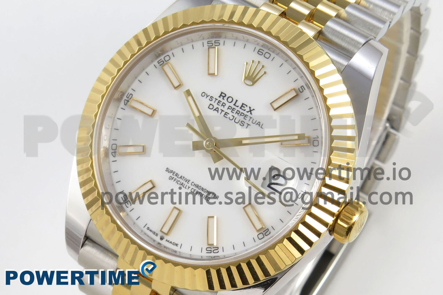 DateJust 41 126333 SS/YG ARF 1:1 Best Edition White Stick Dial on Jubilee Bracelet SH3235 (Weighted) - Image 3
