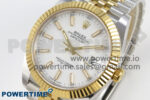 DateJust 41 126333 SS/YG ARF 1:1 Best Edition White Stick Dial on Jubilee Bracelet SH3235 (Weighted) - Image 3