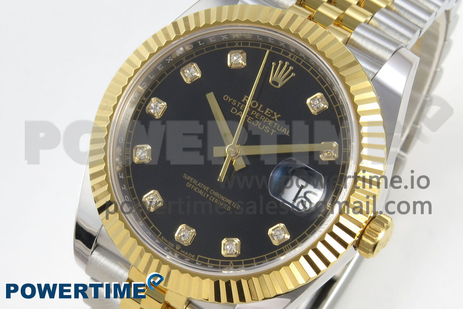 DateJust 41 126333 SS/YG ARF 1:1 Best Edition Black Diamonds Dial on Jubilee Bracelet SH3235 (Weighted) - Image 3
