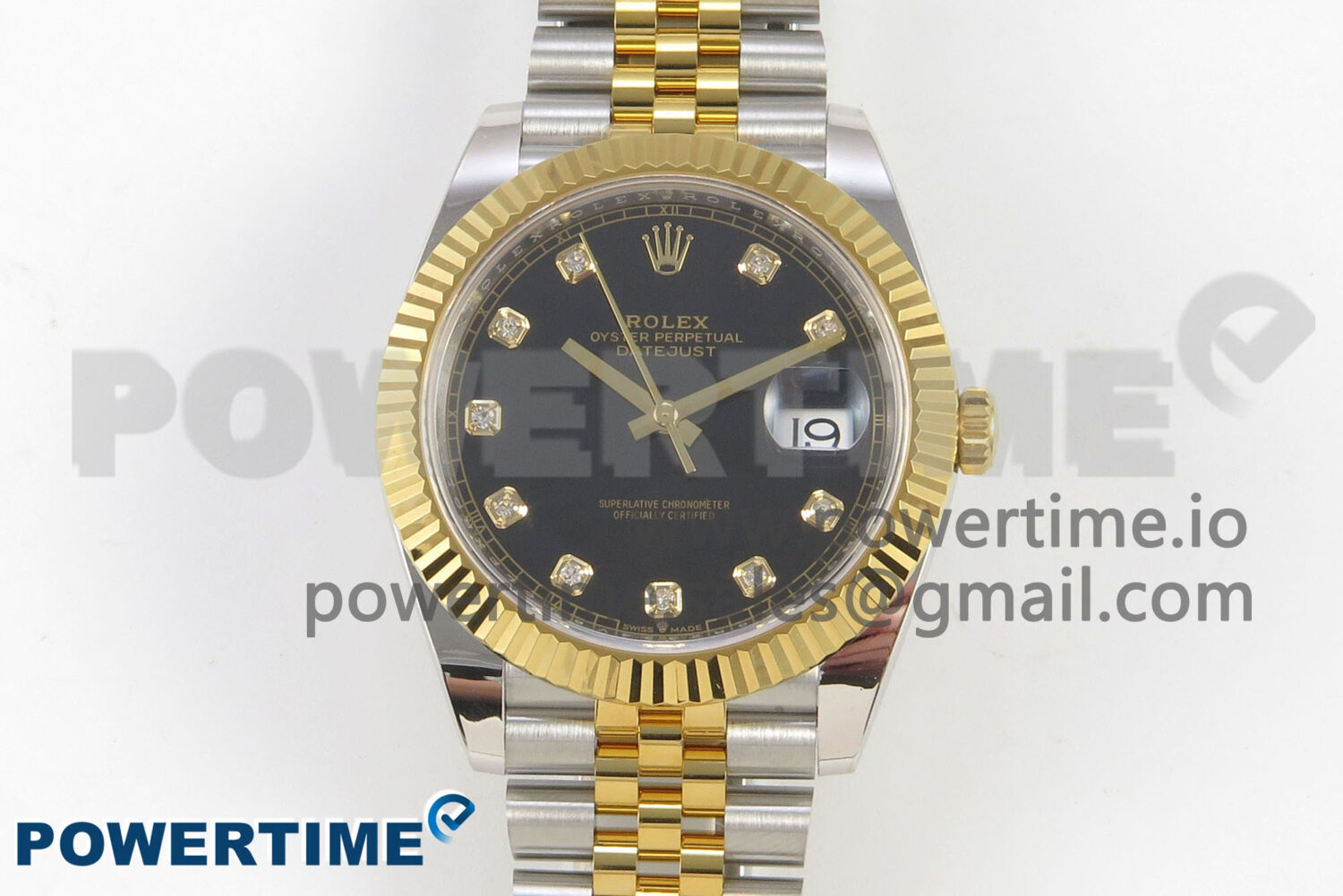 DateJust 41 126333 SS/YG ARF 1:1 Best Edition Black Diamonds Dial on Jubilee Bracelet SH3235 (Weighted) - Image 1