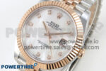 DateJust 41 126331 SS/RG ARF 1:1 Best Edition White MOP Diamonds Dial on Jubilee Bracelet SH3235 (Weighted) - Image 3