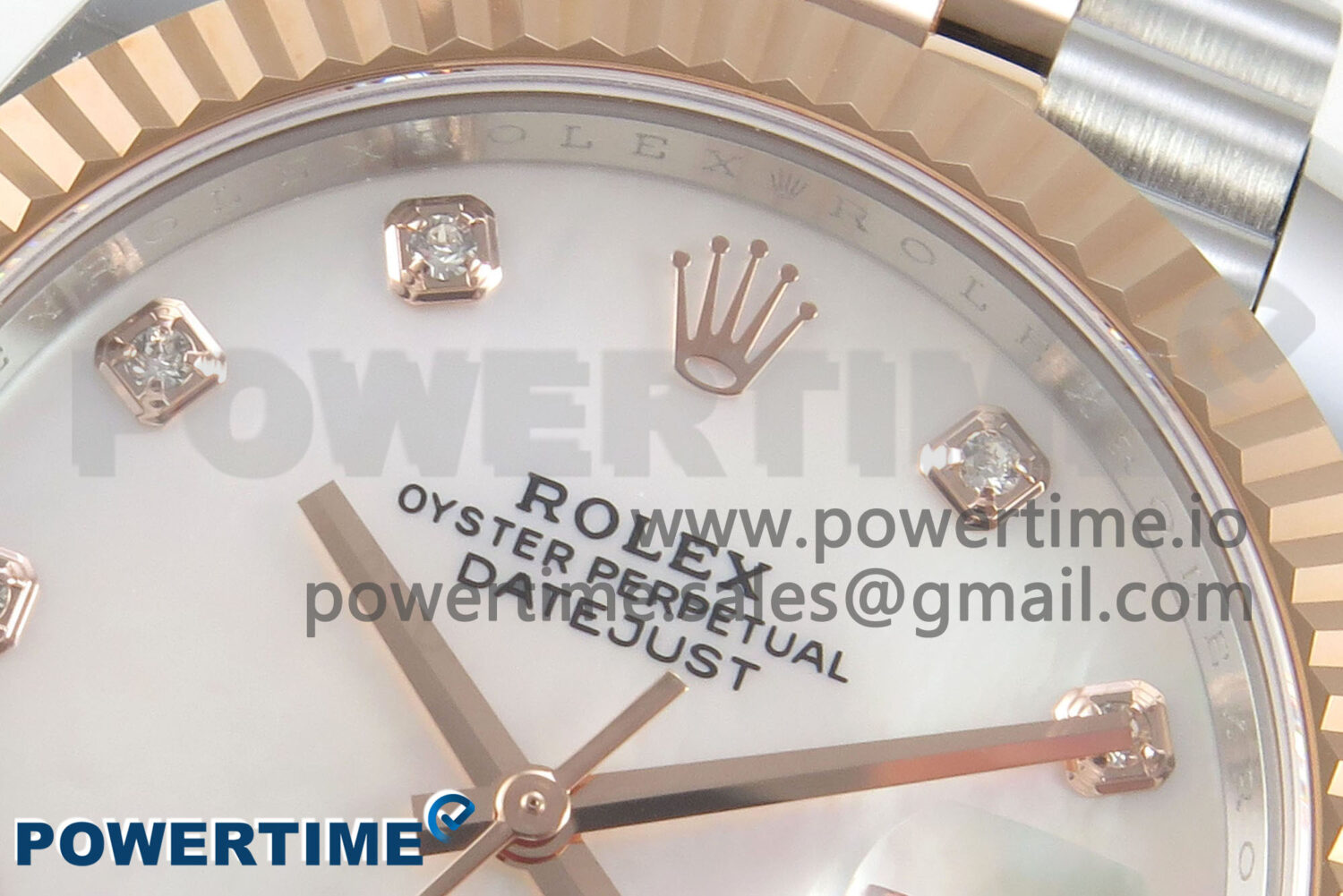 DateJust 41 126331 SS/RG ARF 1:1 Best Edition White MOP Diamonds Dial on Jubilee Bracelet SH3235 (Weighted) - Image 4
