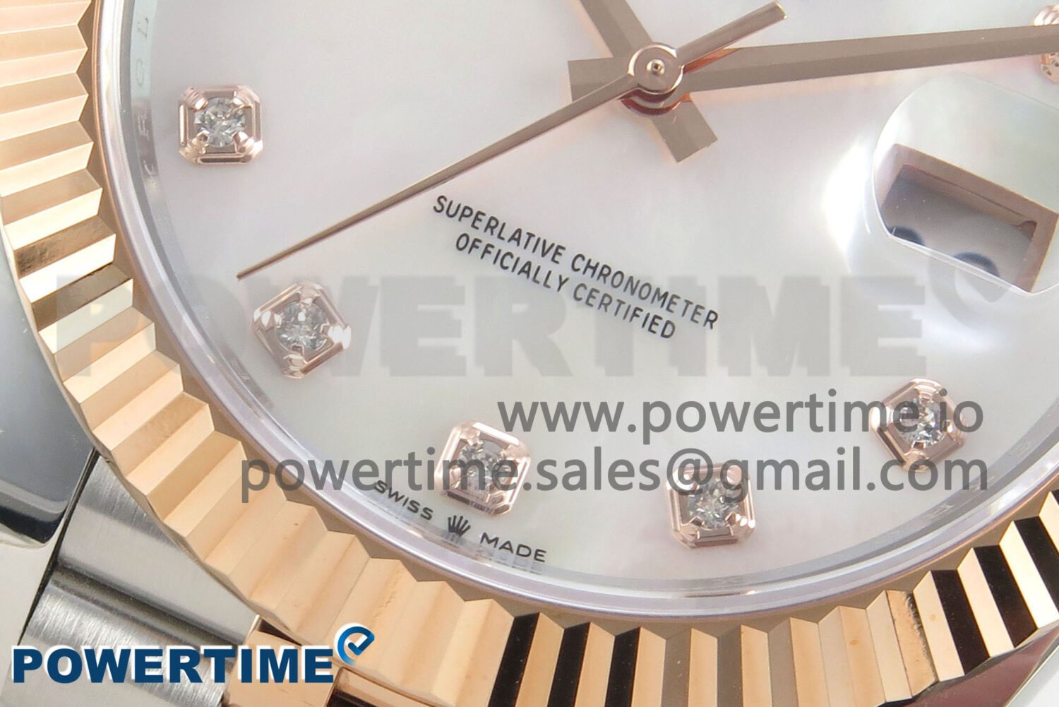 DateJust 41 126331 SS/RG ARF 1:1 Best Edition White MOP Diamonds Dial on Jubilee Bracelet SH3235 (Weighted) - Image 5