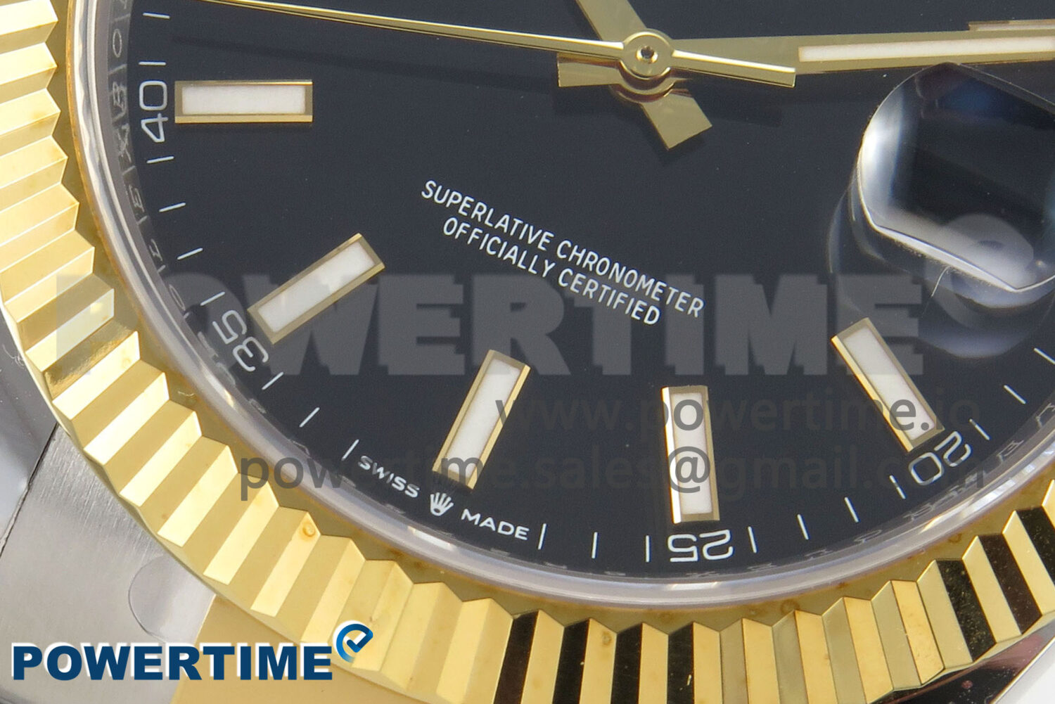 DateJust 41 126333 SS/YG ARF 1:1 Best Edition Black Stick Dial on Oyster Bracelet SH3235 (Weighted) - Image 5