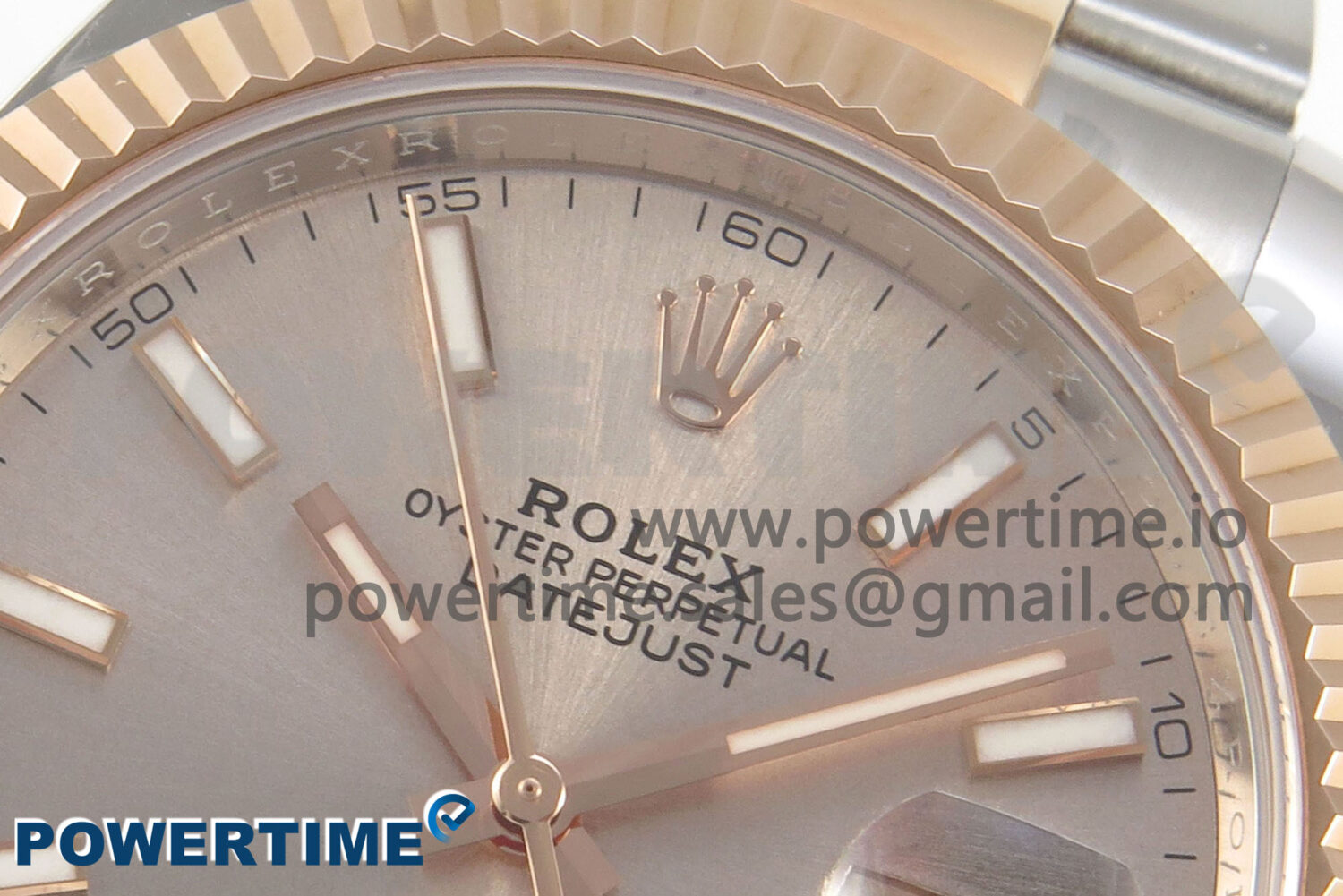 DateJust 41 126331 SS/RG ARF 1:1 Best Edition RG Stick Dial on Oyster Bracelet SH3235 (Weighted) - Image 4