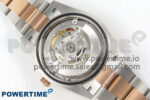 Size	41mm x 12mm Movement	Asian ShangHai Super Clone 3235 Automatic Movement at 28800 vph, VR3235 Functions	Hours, minutes, seconds and date display Case	Solid 904L stainless steel case Crystal	Scratch-proof sapphire crystal with AR coating Dial	Black dial Bezel	Weighted 18k rose gold wrapped fluted stainless steel bezel Strap	Solid stainless steel bracelet with 18k rose gold plated middle links Clasp	Deployant clasp Water resistance	>50 Meters - Image 9