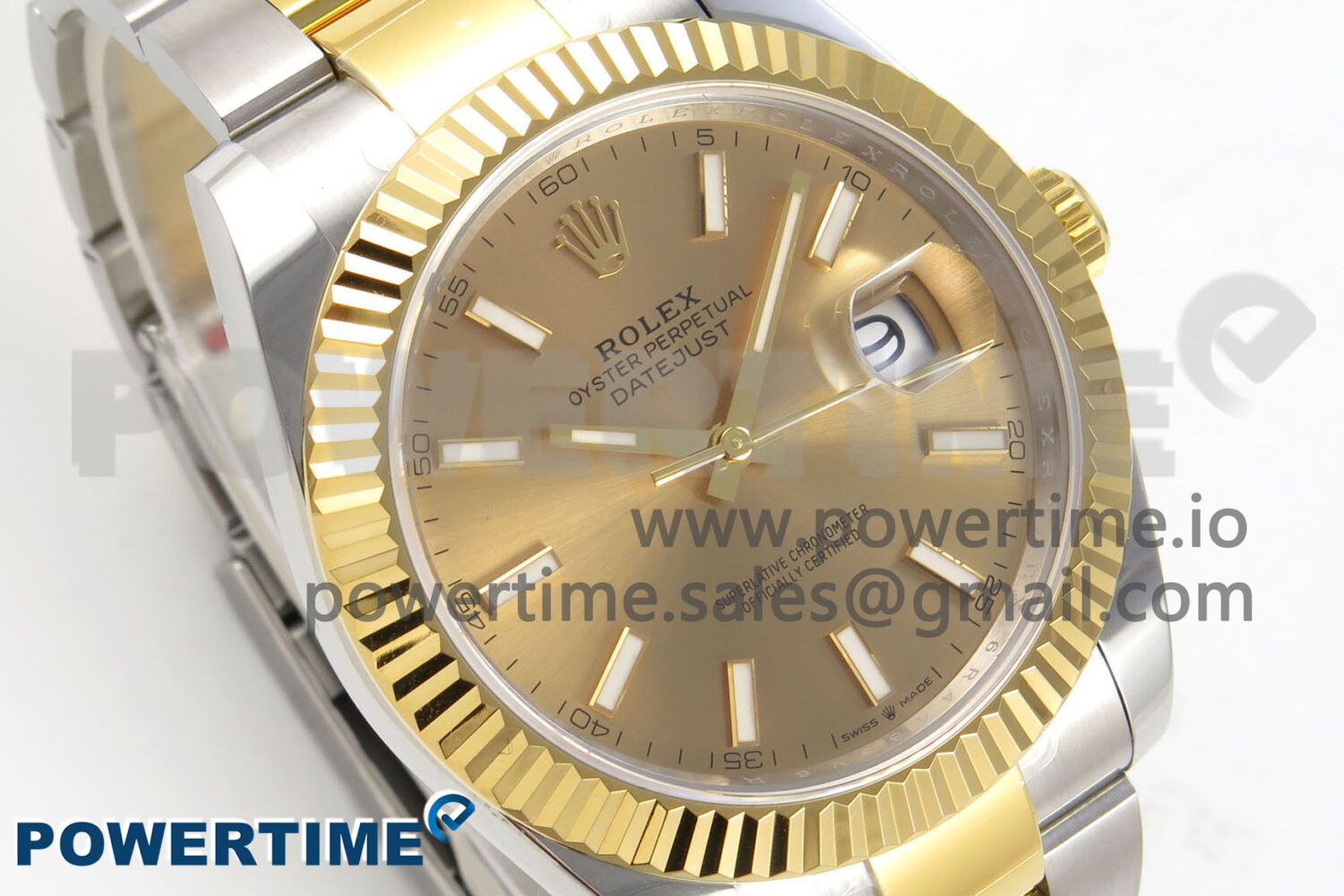 DateJust 41 126333 SS/YG ARF 1:1 Best Edition YG Stick Dial on Oyster Bracelet SH3235 (Weighted) - Image 2