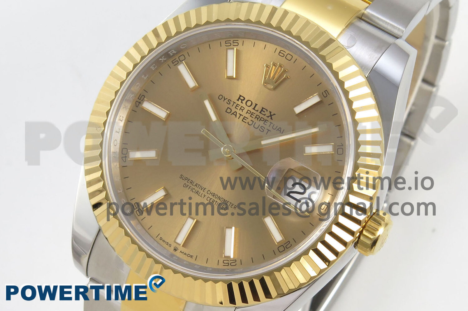 DateJust 41 126333 SS/YG ARF 1:1 Best Edition YG Stick Dial on Oyster Bracelet SH3235 (Weighted) - Image 3