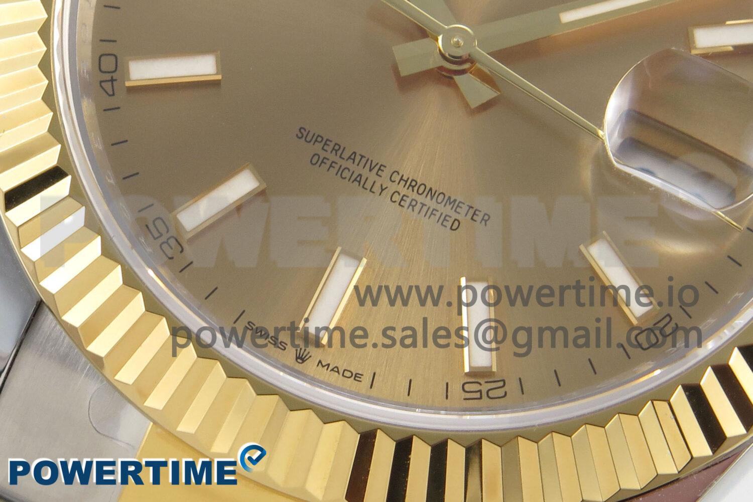 DateJust 41 126333 SS/YG ARF 1:1 Best Edition YG Stick Dial on Oyster Bracelet SH3235 (Weighted) - Image 5
