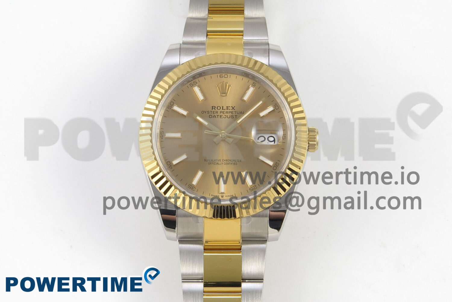 DateJust 41 126333 SS/YG ARF 1:1 Best Edition YG Stick Dial on Oyster Bracelet SH3235 (Weighted) - Image 1
