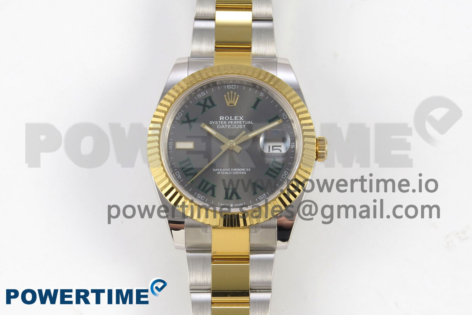 DateJust 41 126333 SS/YG ARF 1:1 Best Edition Gray Roman Dial on Oyster Bracelet SH3235 (Weighted) - Image 1