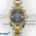 DateJust 41 126333 SS/YG ARF 1:1 Best Edition Gray Roman Dial on Oyster Bracelet SH3235 (Weighted)