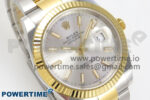 DateJust 41 126333 SS/YG ARF 1:1 Best Edition Silver Stick Dial on Oyster Bracelet SH3235 (Weighted) - Image 2