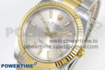 DateJust 41 126333 SS/YG ARF 1:1 Best Edition Silver Stick Dial on Oyster Bracelet SH3235 (Weighted) - Image 3
