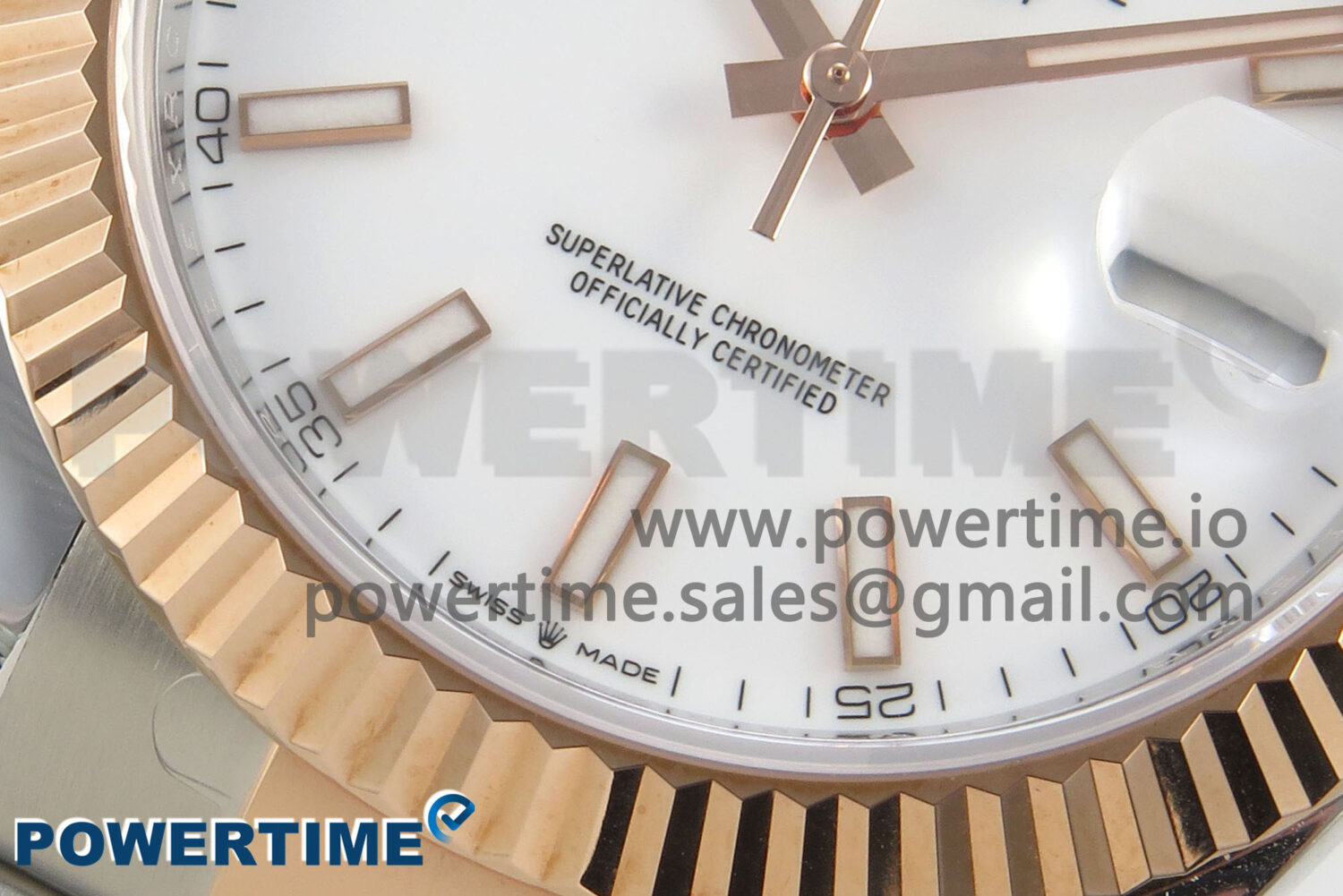 DateJust 41 126331 SS/RG ARF 1:1 Best Edition White Stick Dial on Oyster Bracelet SH3235 (Weighted) - Image 5