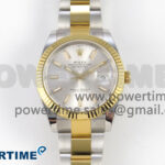 DateJust 41 126333 SS/YG ARF 1:1 Best Edition Silver Stick Dial on Oyster Bracelet SH3235 (Weighted)