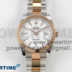 DateJust 41 126331 SS/RG ARF 1:1 Best Edition White Stick Dial on Oyster Bracelet SH3235 (Weighted)