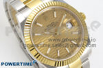 DateJust 41 126333 SS/YG ARF 1:1 Best Edition YG Texture Stick Dial on Oyster Bracelet SH3235 (Weighted) - Image 2