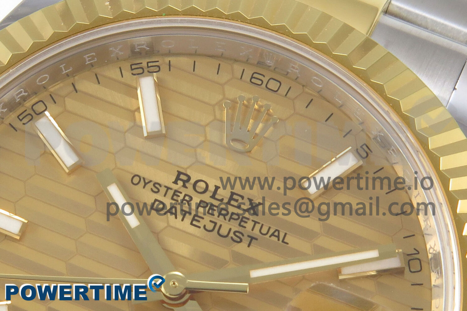 DateJust 41 126333 SS/YG ARF 1:1 Best Edition YG Texture Stick Dial on Oyster Bracelet SH3235 (Weighted) - Image 4