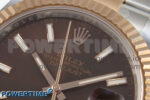 DateJust 41 126331 SS/RG ARF 1:1 Best Edition Brown Stick Dial on Oyster Bracelet SH3235 (Weighted) - Image 4