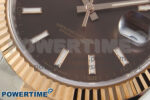 DateJust 41 126331 SS/RG ARF 1:1 Best Edition Brown Stick Dial on Oyster Bracelet SH3235 (Weighted) - Image 5