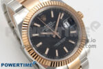 DateJust 41 126331 SS/RG ARF 1:1 Best Edition Black Stick Dial on Oyster Bracelet SH3235 (Weighted) - Image 2