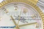 DateJust 41 126333 SS/YG ARF 1:1 Best Edition White MOP Diamonds Dial on Oyster Bracelet SH3235 (Weighted) - Image 4