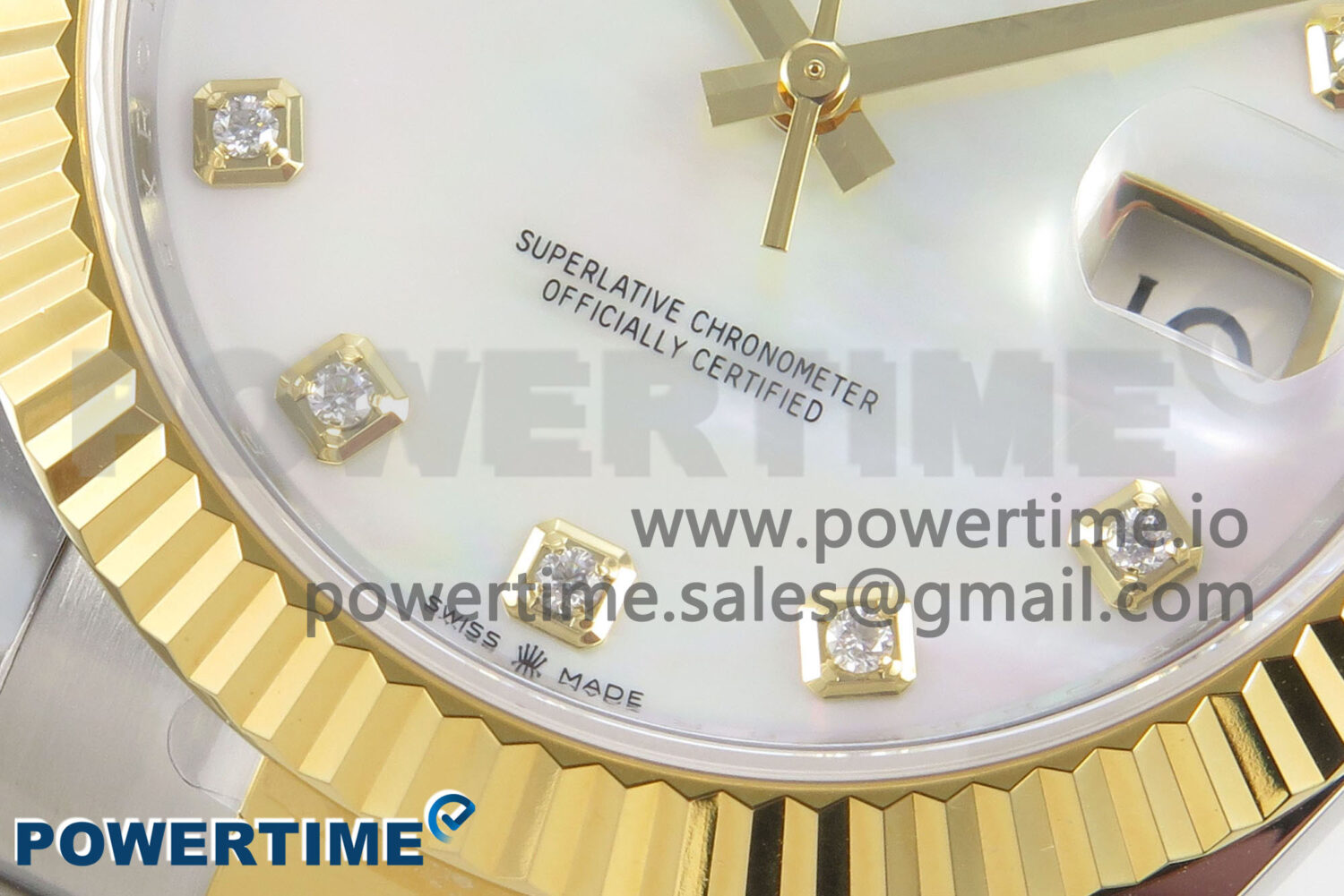 DateJust 41 126333 SS/YG ARF 1:1 Best Edition White MOP Diamonds Dial on Oyster Bracelet SH3235 (Weighted) - Image 5