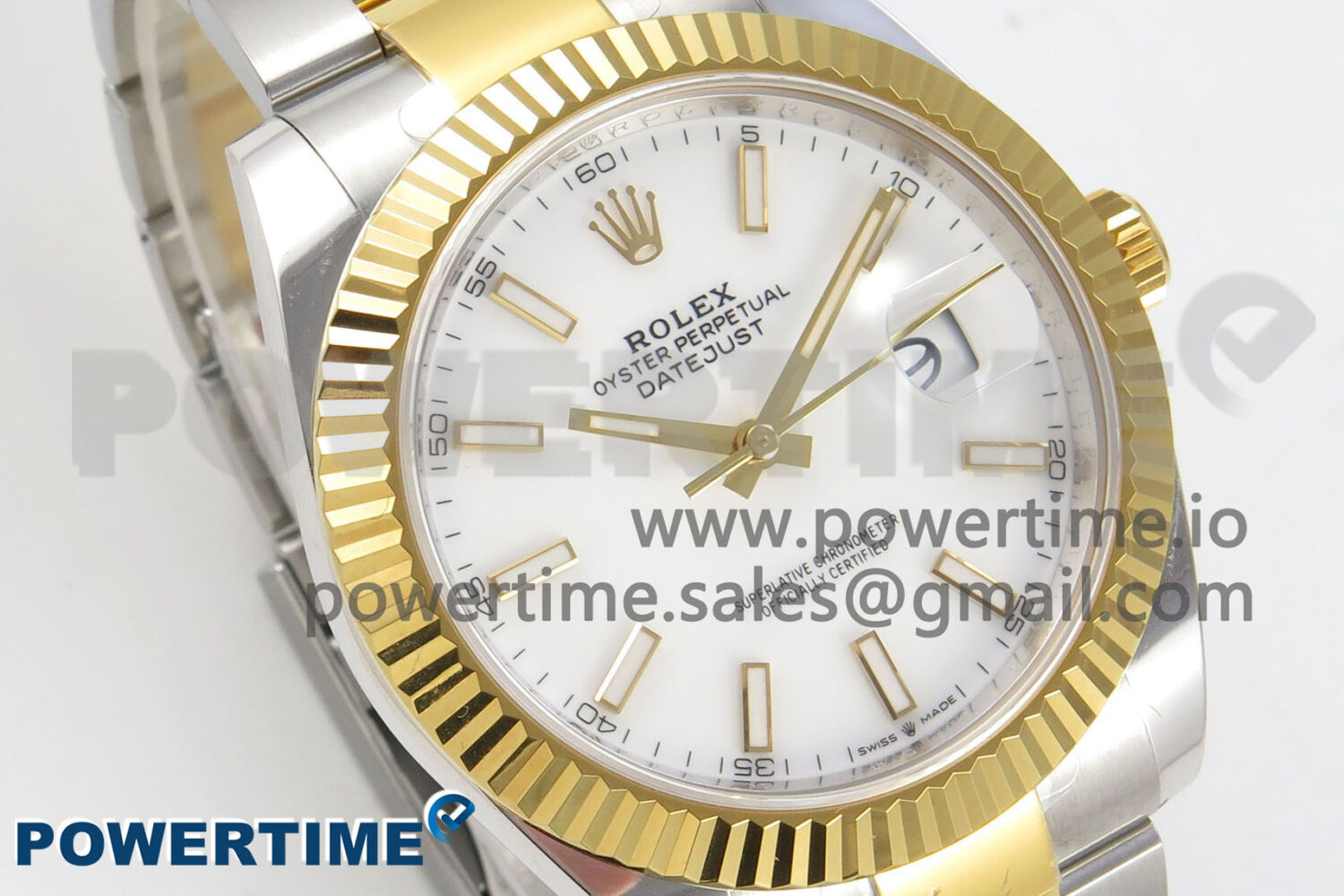 DateJust 41 126333 SS/YG ARF 1:1 Best Edition White Stick Dial on Oyster Bracelet SH3235 (Weighted) - Image 2
