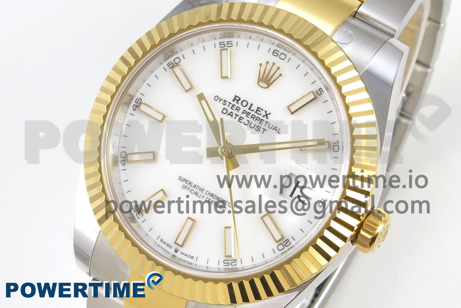 DateJust 41 126333 SS/YG ARF 1:1 Best Edition White Stick Dial on Oyster Bracelet SH3235 (Weighted) - Image 3