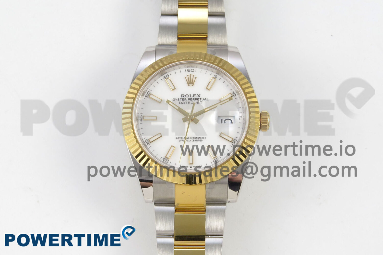 DateJust 41 126333 SS/YG ARF 1:1 Best Edition White Stick Dial on Oyster Bracelet SH3235 (Weighted) - Image 1