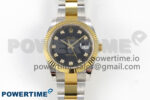 DateJust 41 126333 SS/YG ARF 1:1 Best Edition Black Diamonds Dial on Oyster Bracelet SH3235 (Weighted)