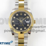 DateJust 41 126333 SS/YG ARF 1:1 Best Edition Black Diamonds Dial on Oyster Bracelet SH3235 (Weighted)
