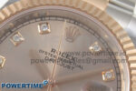 DateJust 41 126331 SS/RG ARF 1:1 Best Edition RG Diamonds Dial on Oyster Bracelet SH3235 (Weighted) - Image 4