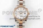 DateJust 41 126331 SS/RG ARF 1:1 Best Edition White MOP Diamonds Dial on Oyster Bracelet SH3235 (Weighted)