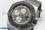 Royal Oak Offshore 44mm SS APPF Best Edition Gray/White Dial Ceramic Bezel on Gray Rubber Strap SA3126 - Image 2