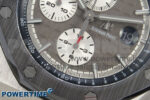 Royal Oak Offshore 44mm SS APPF Best Edition Gray/White Dial Ceramic Bezel on Gray Rubber Strap SA3126 - Image 5
