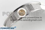 RM07 Ladies Full Diamonds SS ZF 1:1 Best Edition White MOP Dial on White Rubber Strap CRMA2 Clone - Image 6