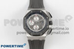 Royal Oak Offshore 44mm SS APPF Best Edition Gray/White Dial Ceramic Bezel on Gray Rubber Strap SA3126