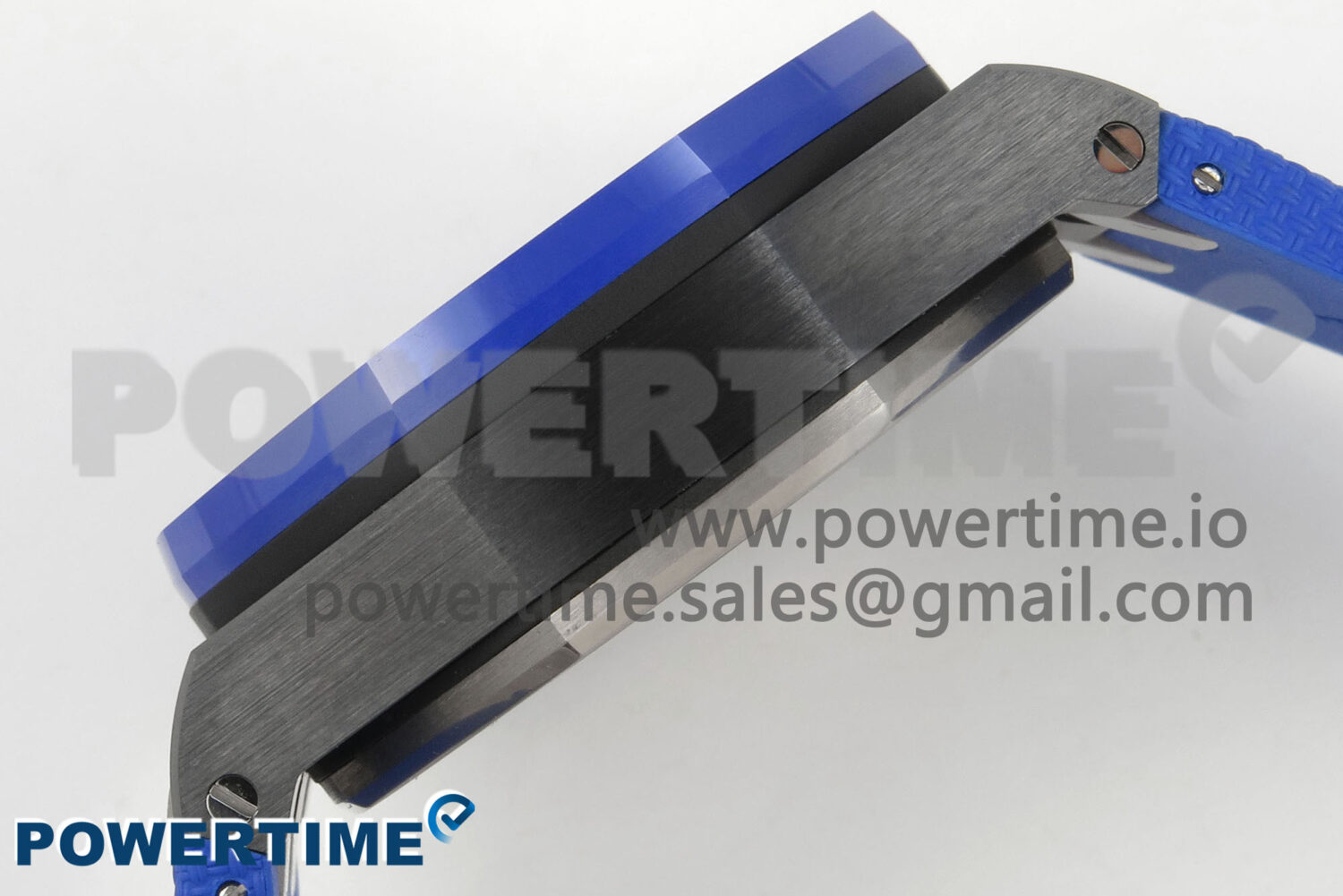 Royal Oak Offshore 44mm Black/Blue Ceramic APJF 1:1 Best Edition Blue Dial on Blue Rubber Strap A3126 - Image 7