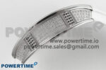 RM07 Ladies Full Diamonds SS ZF 1:1 Best Edition White MOP Dial on White Rubber Strap CRMA2 Clone - Image 7