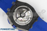 Royal Oak Offshore 44mm Black/Blue Ceramic APJF 1:1 Best Edition Blue Dial on Blue Rubber Strap A3126 - Image 9