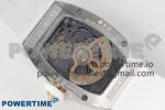 RM07 Ladies Full Diamonds SS ZF 1:1 Best Edition White MOP Dial on White Rubber Strap CRMA2 Clone - Image 9