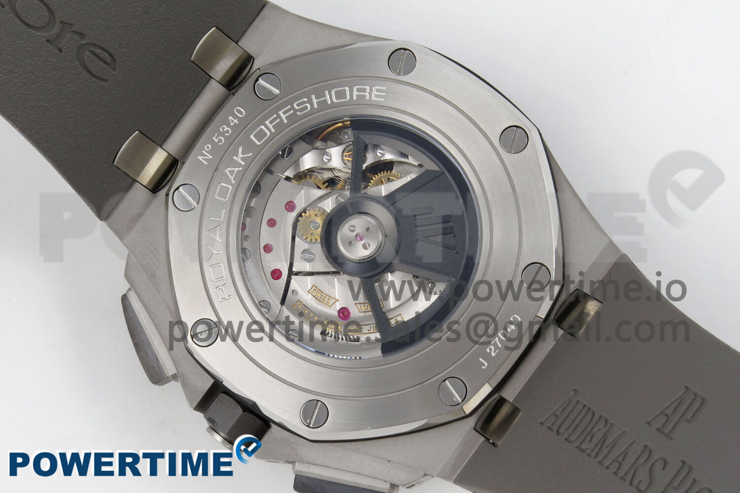 Royal Oak Offshore 44mm SS APPF Best Edition Gray/White Dial Ceramic Bezel on Gray Rubber Strap SA3126 - Image 8