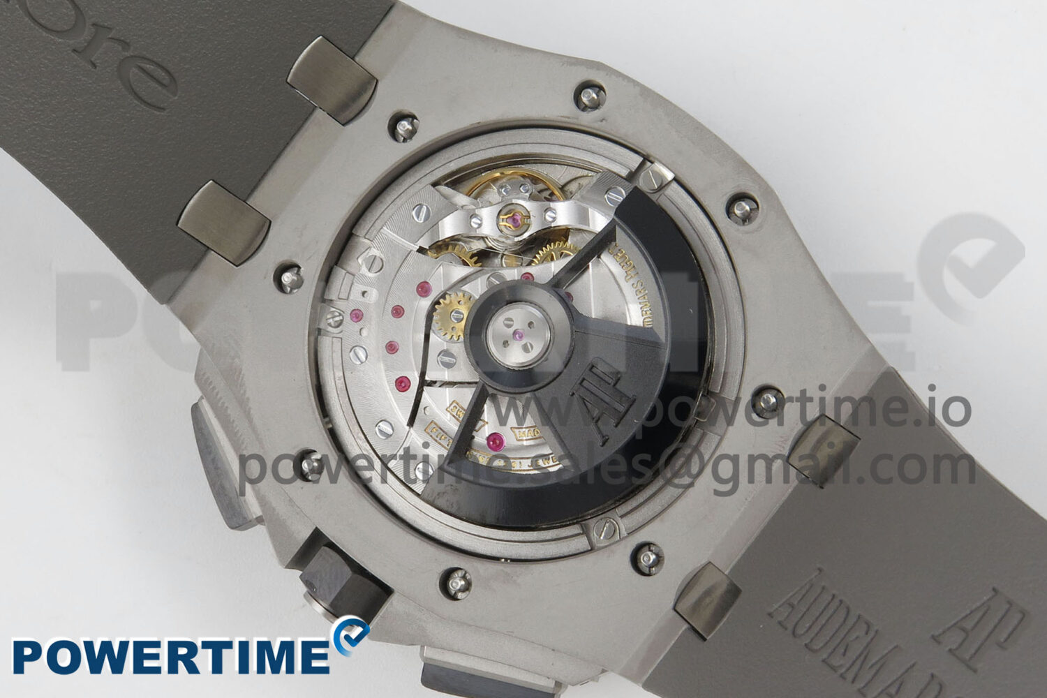 Royal Oak Offshore 44mm SS APPF Best Edition Gray/White Dial Ceramic Bezel on Gray Rubber Strap SA3126 - Image 9